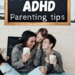 A mom and her two sons happy together with the text "25 essential adhd parenting tips" and "Honestly ADHD and honestlyadhd.com."