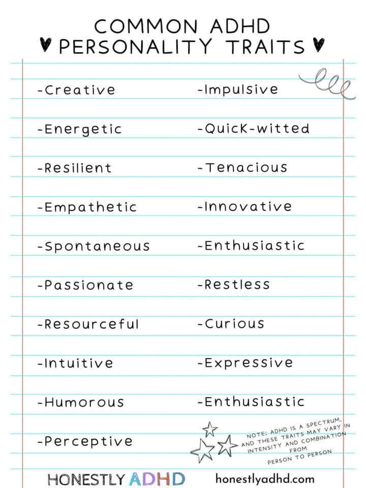 Exploring Adhd Personality Types (free Printable Adhd Quiz) - Honestly Adhd