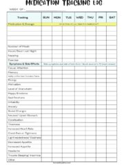 An adhd symptom log and medication tracker printable pdf.